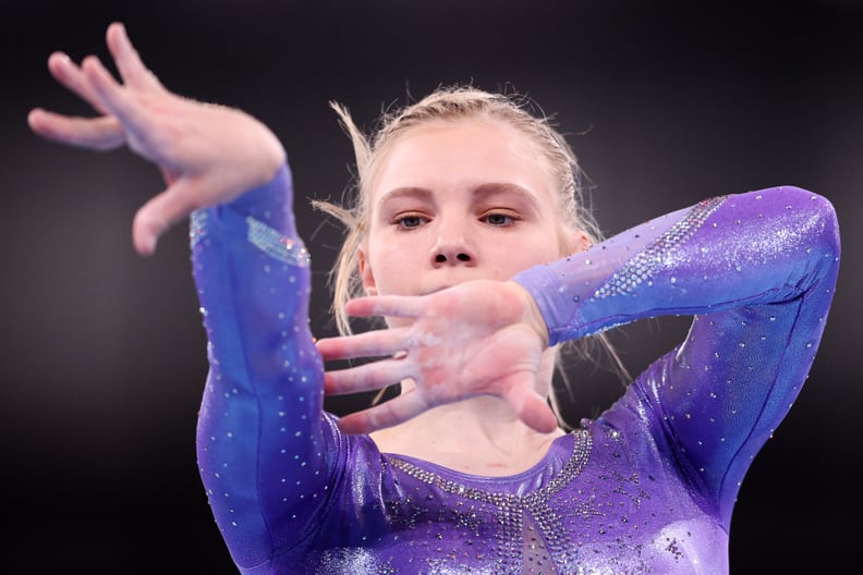 Jade Carey on Beam at Tokyo 2021 Olympics Podium Training