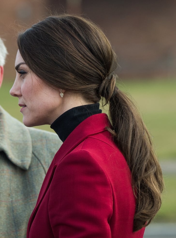 A Low, Wraparound Ponytail  Best Kate Middleton 