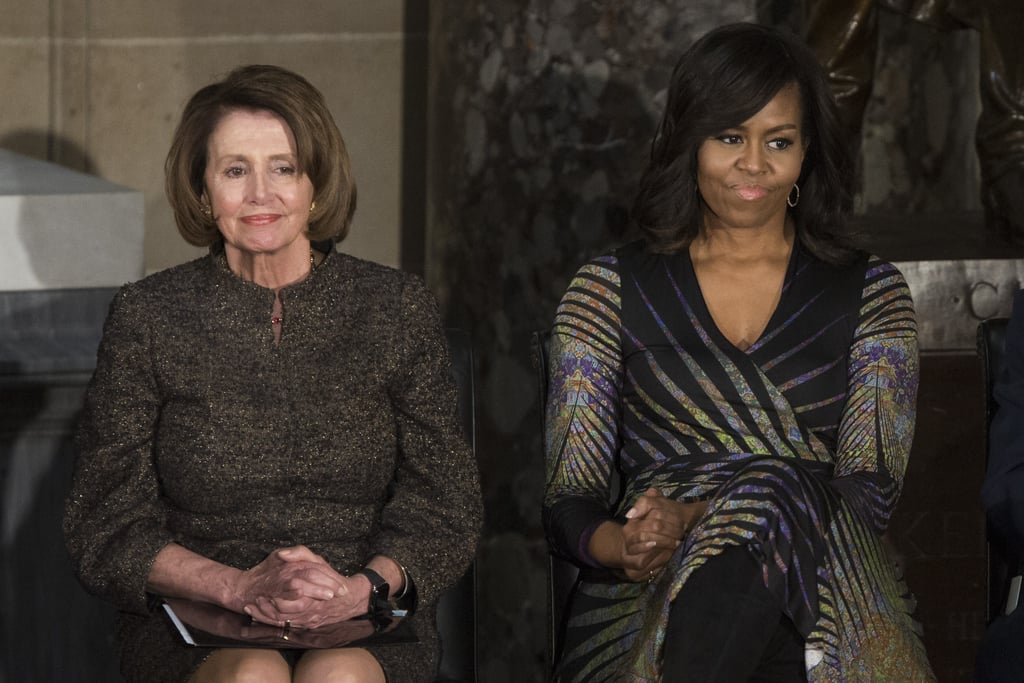Michelle Obama Wearing a Rainbow Dress