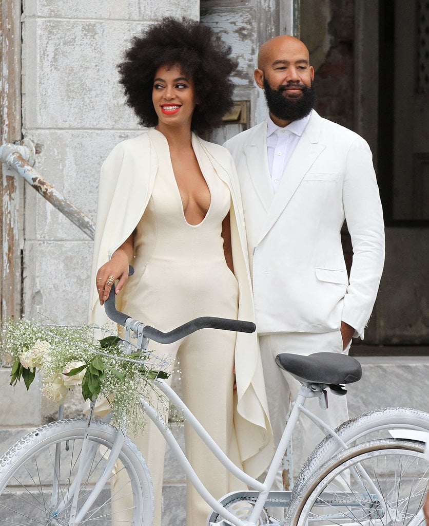 Between Solange and Nicole Richie, we're sold on the whole white cape thing.