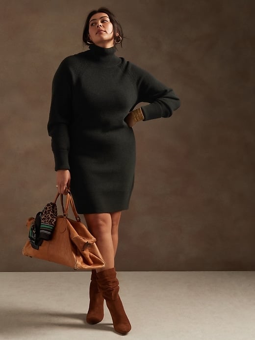 Banana Republic Turtleneck Sweater Dress in Responsible Wool