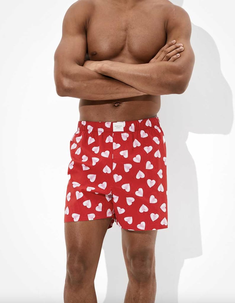 AEO Painted Hearts Stretch Boxer Shorts