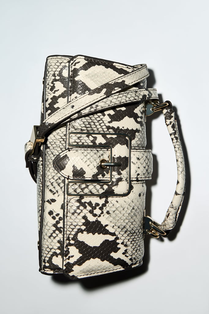 Animal-Print Purses: Zara Printed Buckle Mini Bag