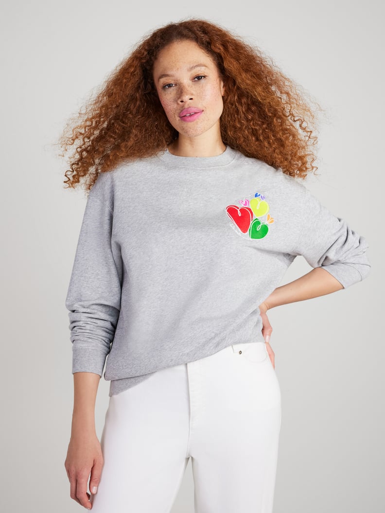 A Cute Sweatshirt: Kate Spade New York Rainbow Hearts Sweatshirt