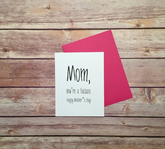 Badass Mother's Day Card