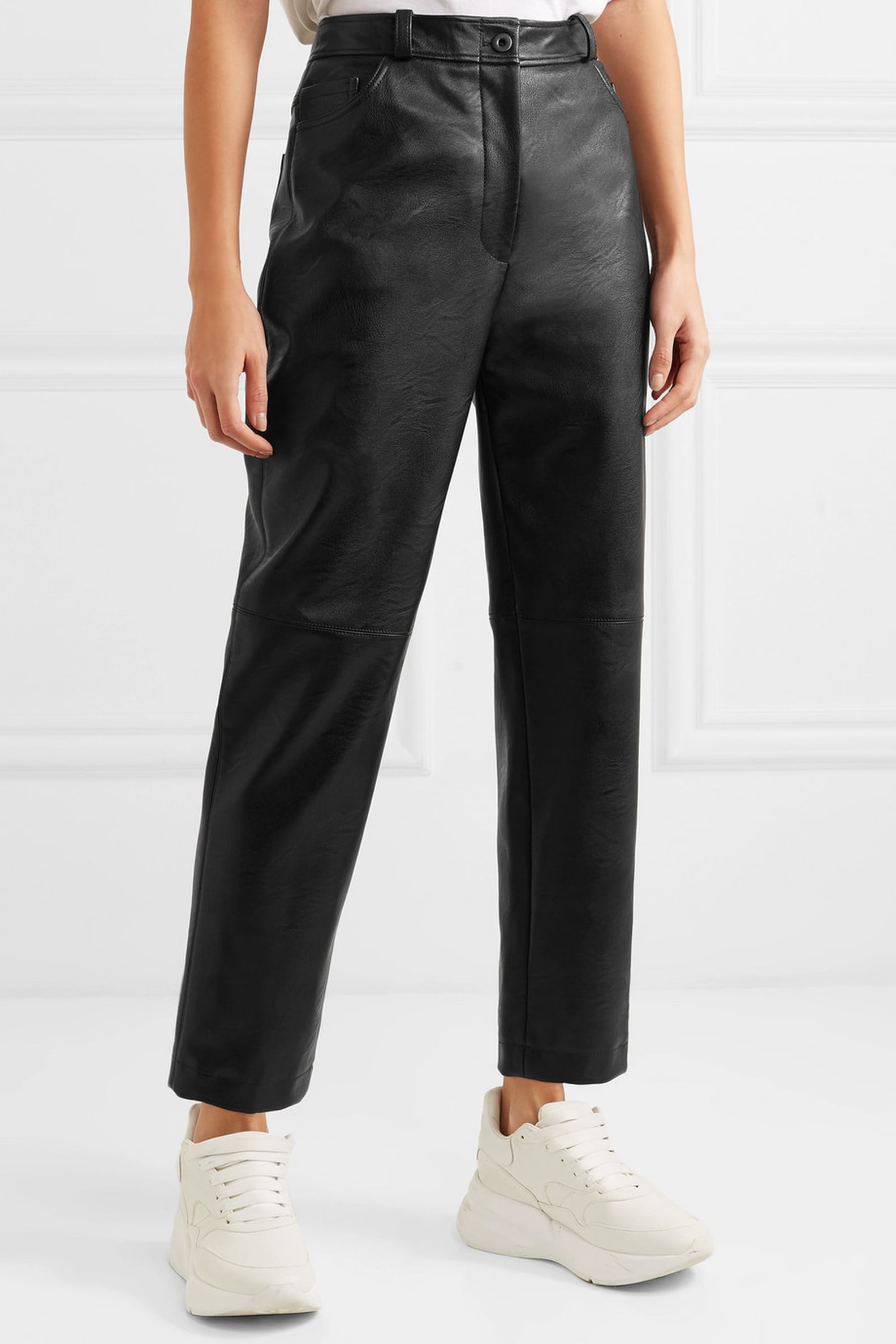 Leather Pants Outfit Ideas | POPSUGAR Fashion