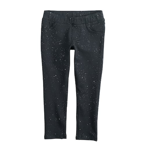 Jumping Beans Printed Glitter Jeggings