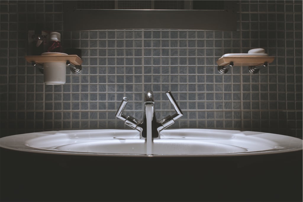 Taking a warm bubble bath.