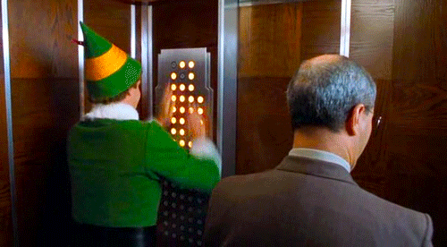 Image result for elevator etiquette gif