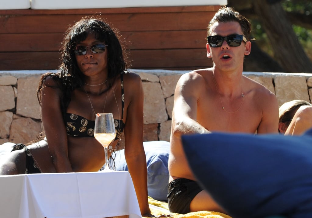 Kate Moss and Naomi Campbell at the Beach in Ibiza