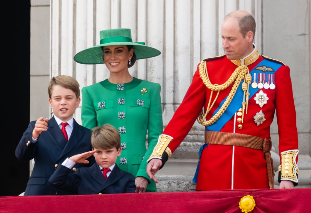 George, Charlotte, and Louis at Trooping the Colour 2023