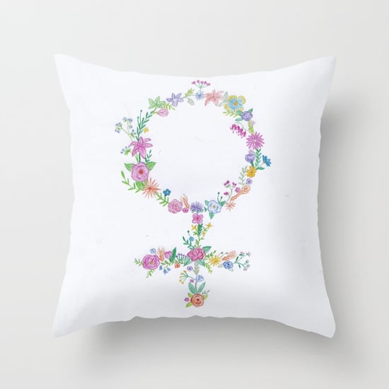 Feminist Flower Pillow