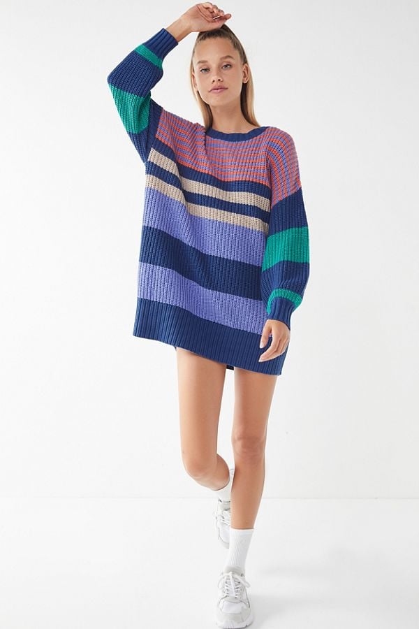 UO Whistler Striped Sweater Dress