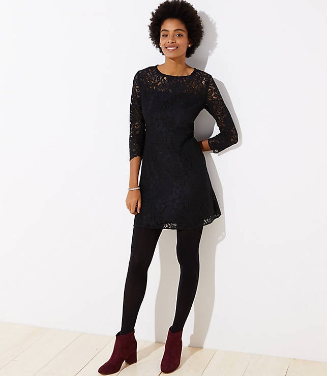 Cutout Back Lace Dress