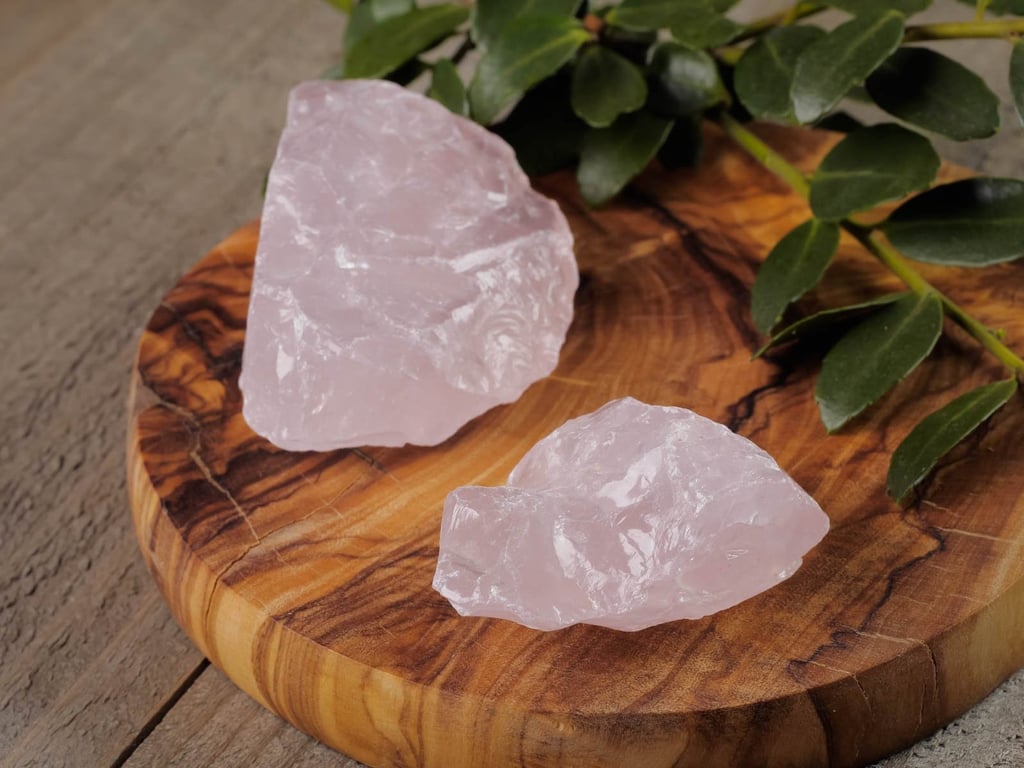 Rose Quartz Raw Stones