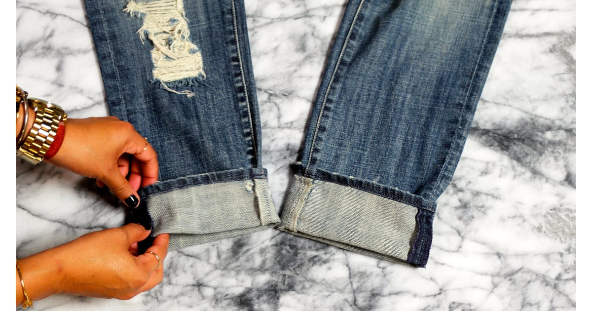how to cuff jeans with booties