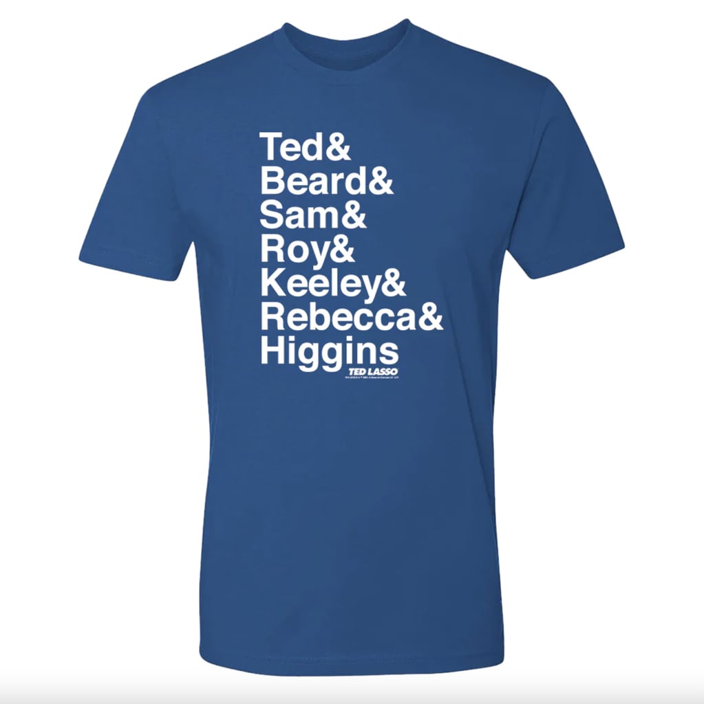 For the Fanatic: "Ted Lasso" Names Short Sleeve Shirt