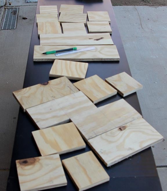 We assembled everything using wood glue and regular finishing nails.