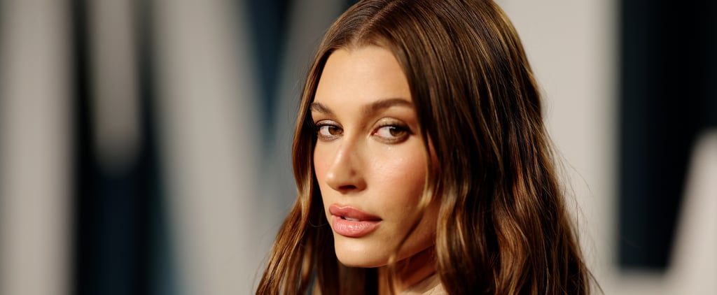Hailey Bieber Pairs a Harness Bra With Fangs and a Miniskirt