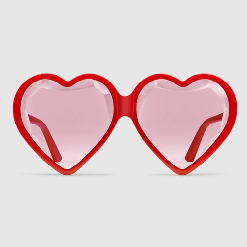 GUCCI Heart-frame Sunglasses