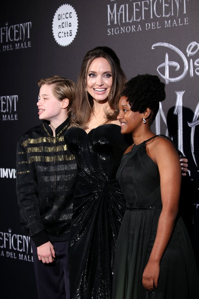 Angelina Jolie and Her Kids at Maleficent 2 Europe Premiere