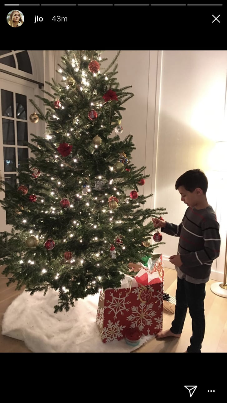 Jennifer Lopez and Alex Rodriguez Christmas Tree POPSUGAR Celebrity