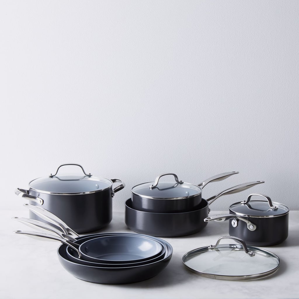 An Energy-Efficient Solution: GreenPan Valencia Nonstick Cookware Set (+ Bonus Pan Protectors)