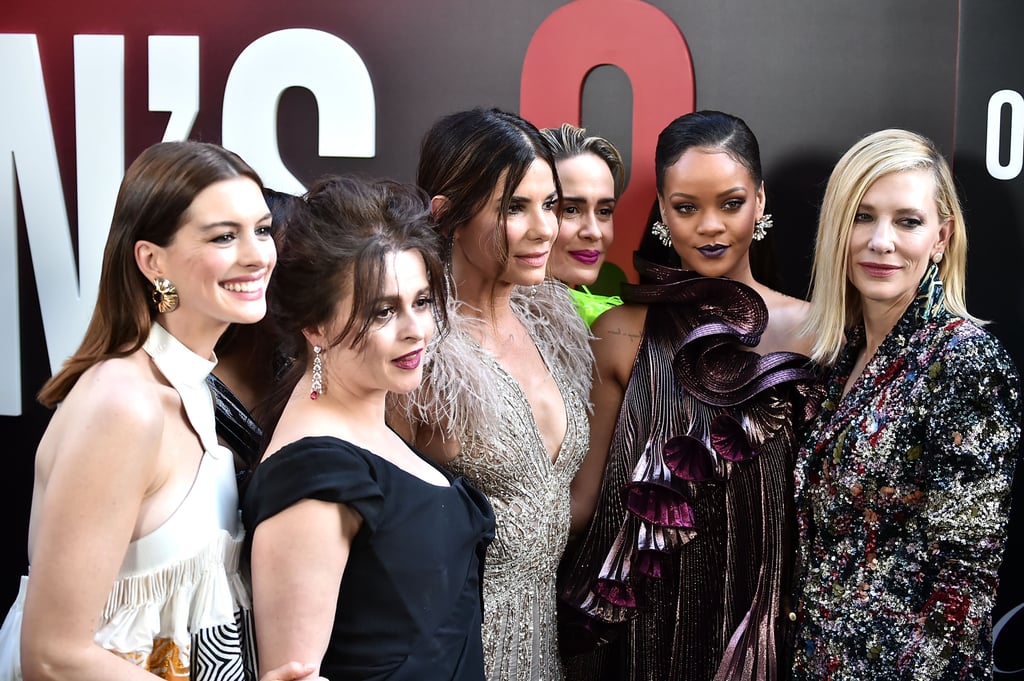 Pictured: Anne Hathaway, Helena Bonham Carter, Sandra Bullock, Sarah Paulson, Rihanna, and Cate Blanchett