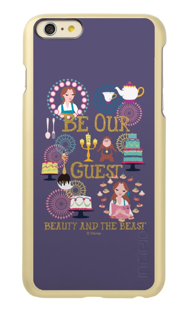 <product href="https://www.zazzle.com/belle_be_our_our_guest_beauty_and_the_beast_incipio_feather_shine_iphone_6_plus_case-256380425075910049">Be Our Guest</product> ($53)