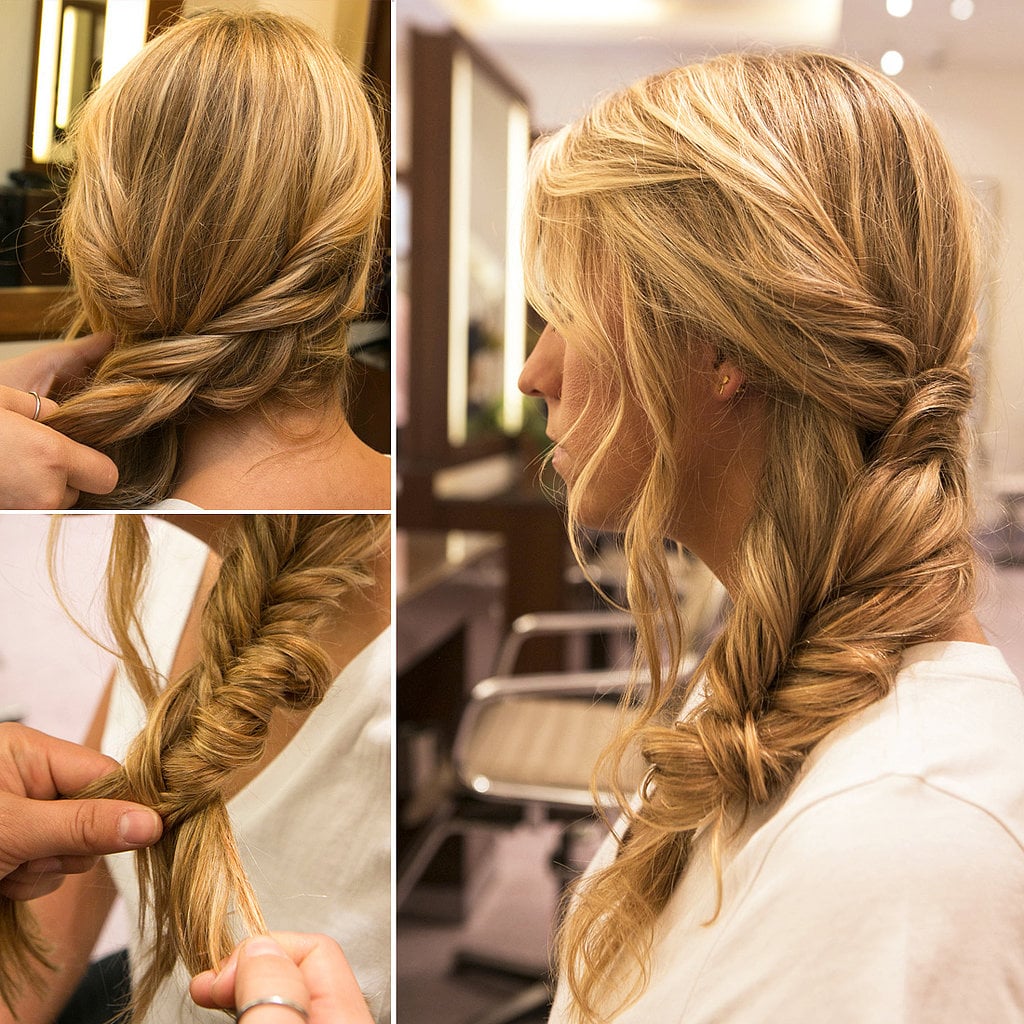 Braids are a must-try style year round, and even if you're not ambidextrous, you can learn this fishtail side braid. 
Source: Caroline Voagen Nelson