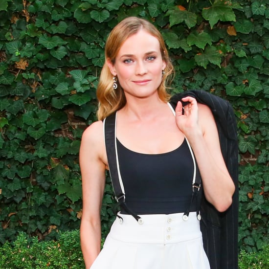 Diane Kruger's Wide-Leg Pants and Suspenders