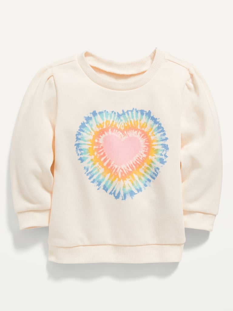 Old Navy Unisex Heart-Graphic Pullover Sweatshirt For Baby