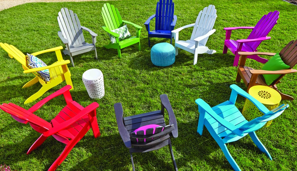 No one will notice a lack of gardening when these colorful Adirondack chairs ($130) are taking up residence in your backyard.