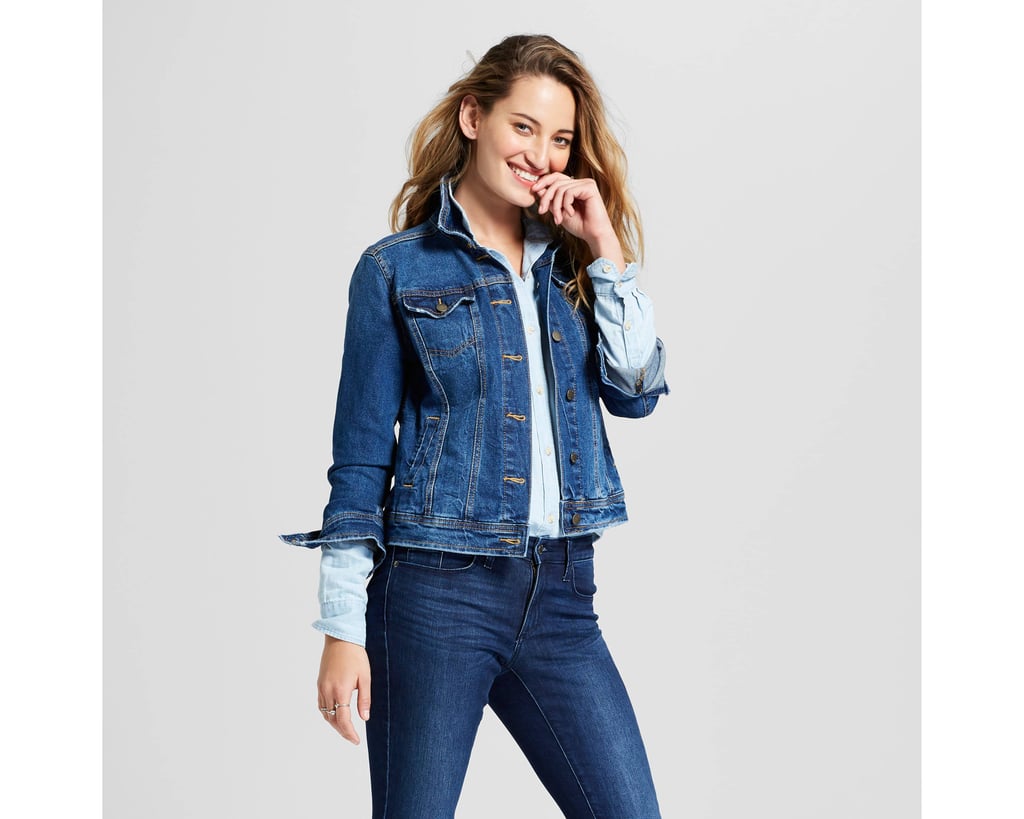 Universal Thread Women's Freeborn Denim Jacket - Universal Thread Medium Wash