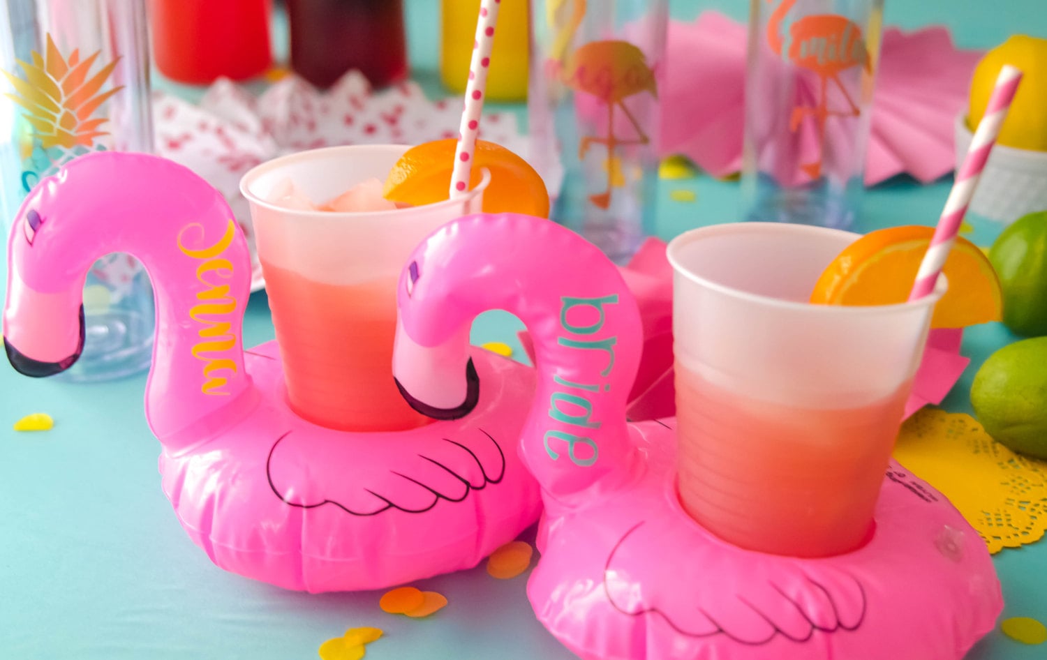 flamingo arm floaties