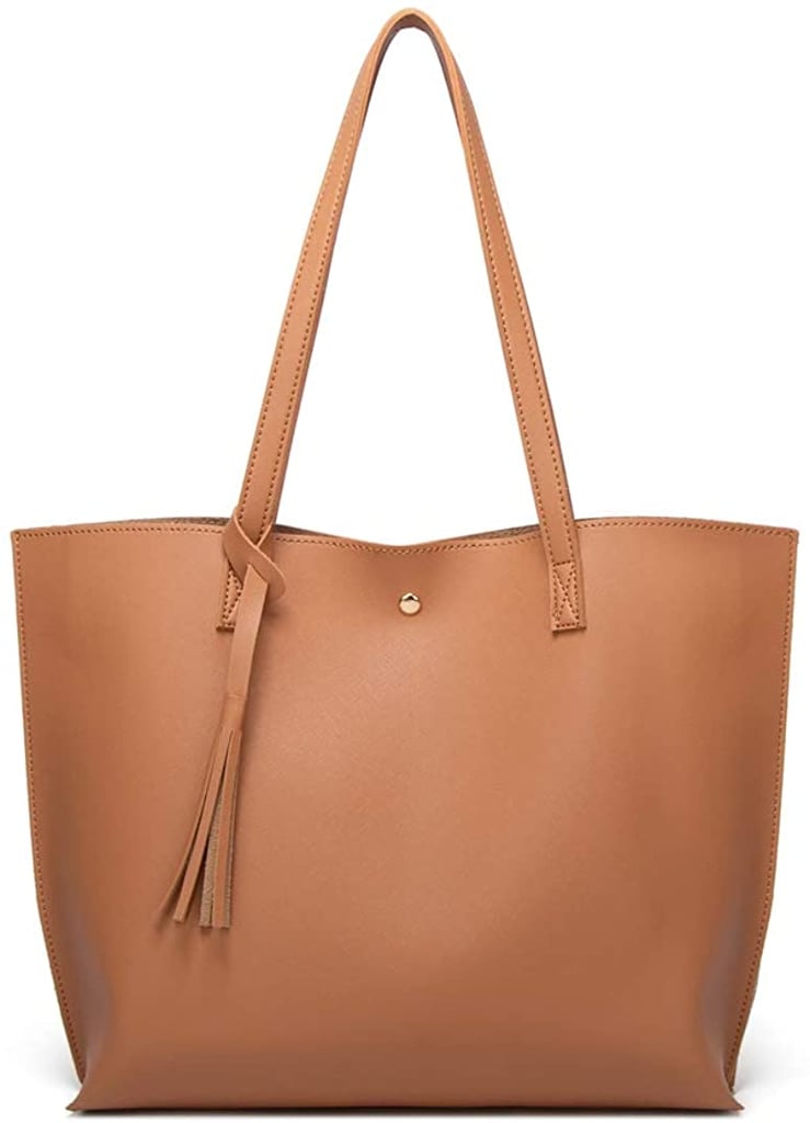 Handbags: Soft Faux-Leather Tote Shoulder Bag