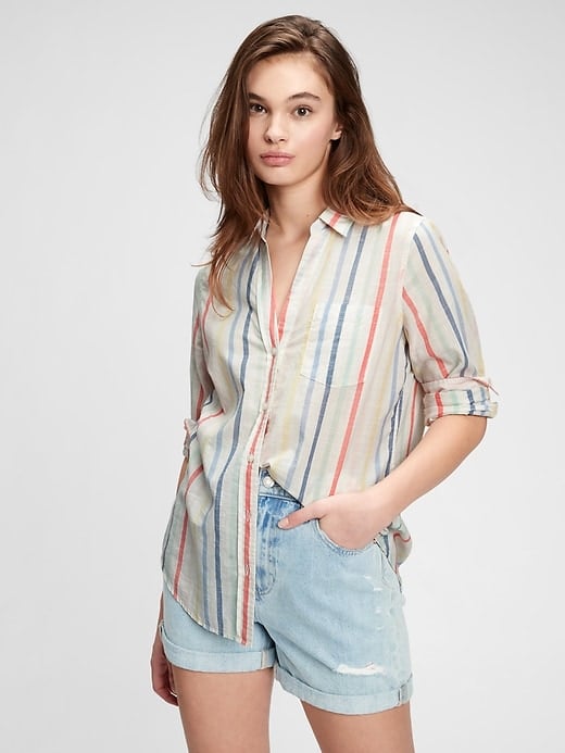 Gap striped shirt on sale