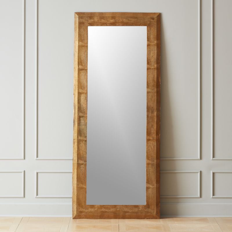 Bonnie: Kona Snakeskin Statement Floor Mirror