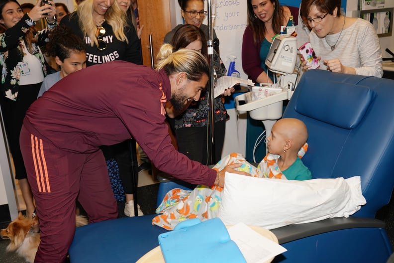 Maluma at the Miami Cancer Institute For World Cancer Day