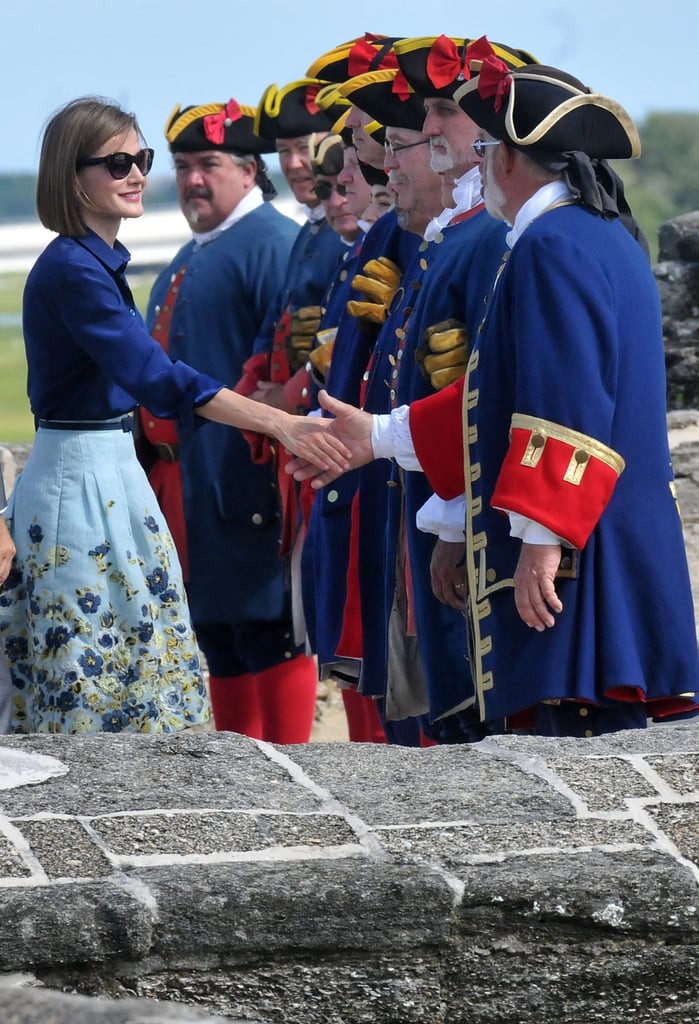 Queen Letizia and King Felipe Visit St. Augustine