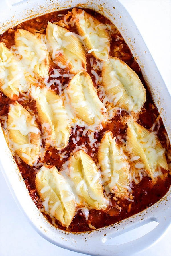 Ricotta Stuffed Shells With Marinara Stuffed Shells Recipes