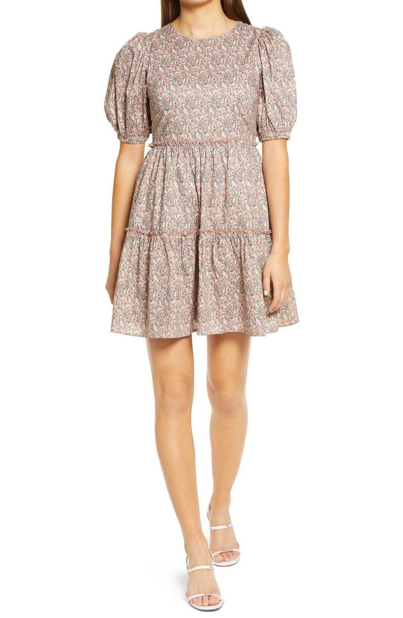 English Factory Floral Puff Sleeve Dress