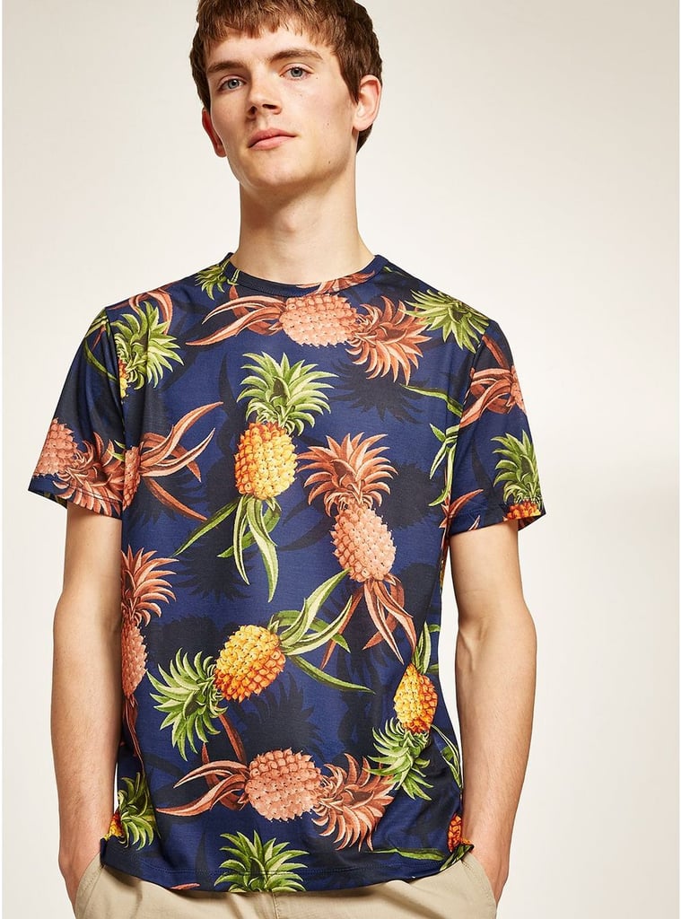 Topman Navy Pineapple T-Shirt