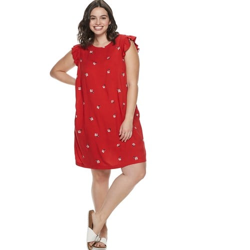 POPSUGAR Plus Size Ruffle Sleeve Dress