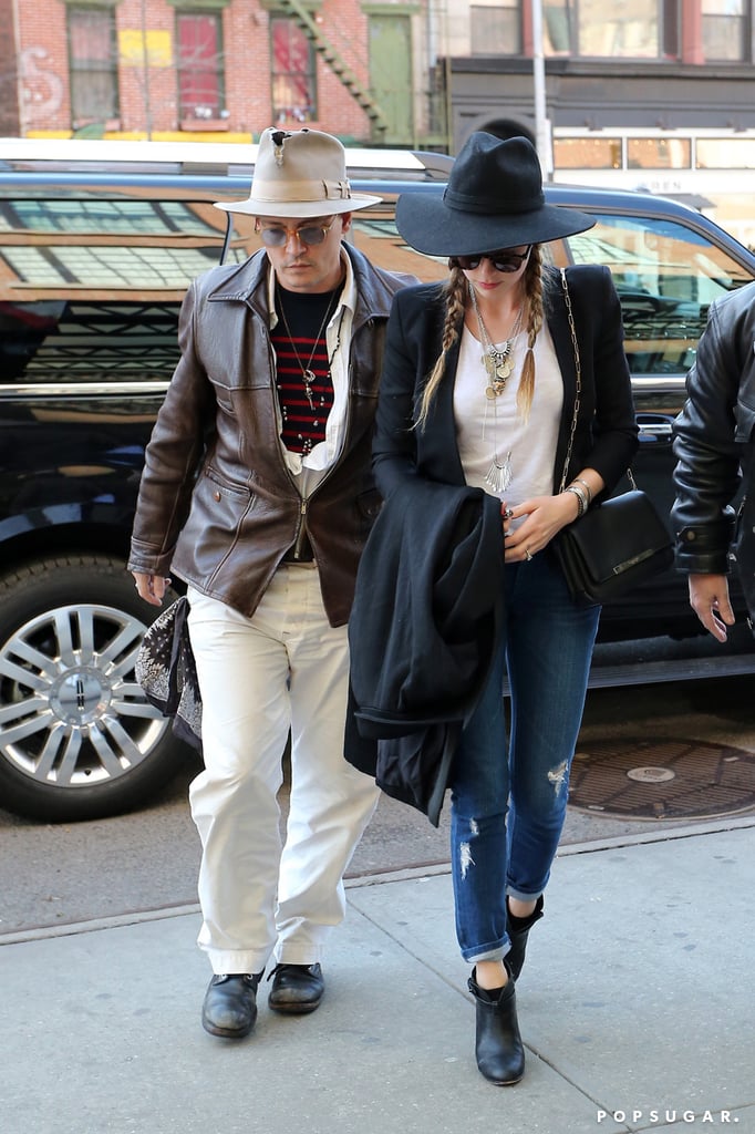 Johnny Depp and Amber Heard in NYC Before Her Birthday