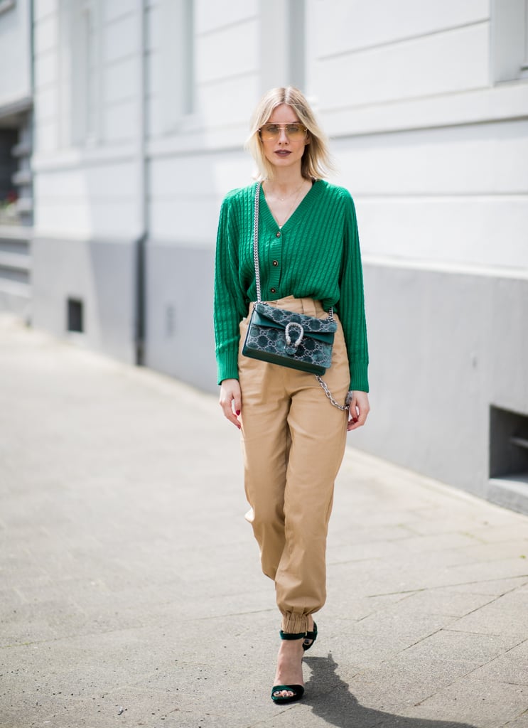 Let the shade of your cardigan determine all your accessories, and wear it with neutral, khaki-colored pants or jeans.
Let the shade of your cardigan determine all your accessories, and wear it with neutral, khaki-colored pants or jeans.