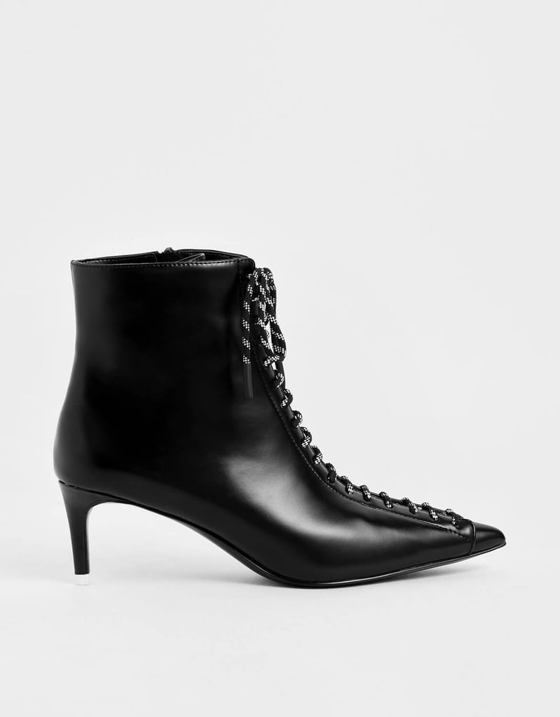 Charles & Keith Nylon Lace-Up Ankle Boots | Fall Essentials Every Woman ...