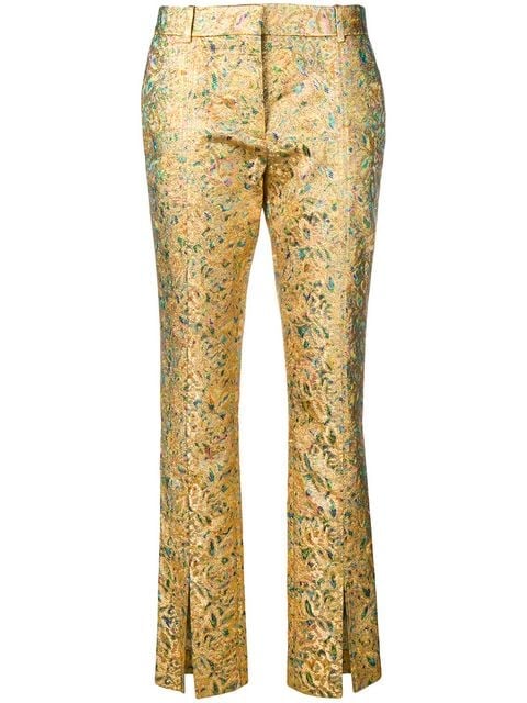 Victoria Beckham Front Split Slim-fit Trousers