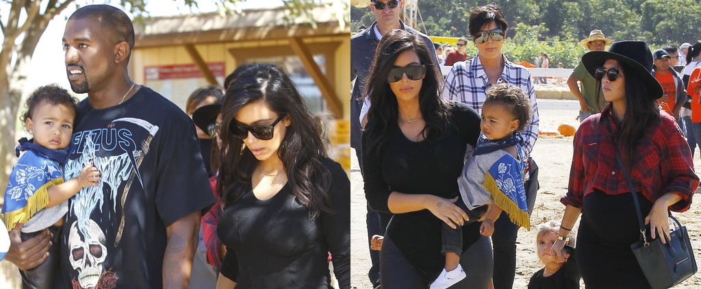 Kim Kardashian and North West at a Pumpkin Patch | Photos