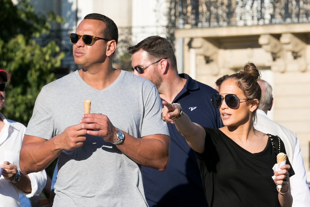 Jennifer Lopez and Alex Rodriguez in Paris June 2017